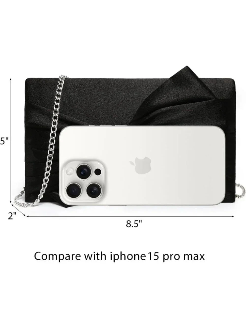 Elegant Satin Bow Evening Bag | Rhinestone Clutch Purse for Special Occasions